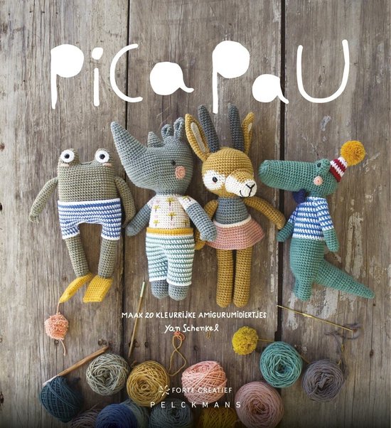 20 Kleurrijke Amigurumi Dierenvriendjes Haken van Merkloos