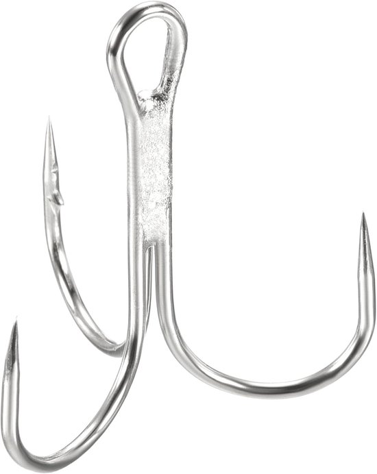 20 Pack Treble Fish Hooks - 1.3" L - Carbon Steel - Sharp Round Bend - Triple Barbed Hook voor Zoetwater en Zoutwater - Vissen Accessoires van Laxygo