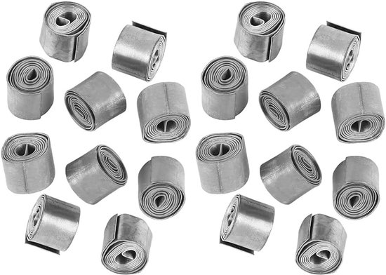 20 Rollen 0.6mm Loodbladen – Zachte Vissaccessoires voor Aas – Visspullen, Gewichten en Materiaal