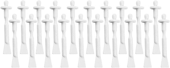 20 stks Waxing Applicators, Warme Wax Spatels Sticks voor Neus Reiniging, Wenkbrauw, Gezichtshaar Verwijdering 1,5 x 9 cm