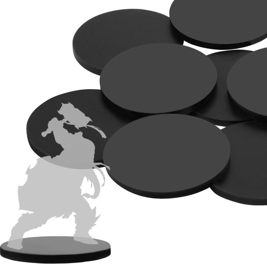 20 Stuks 50mm Ronde Plastic Modelbases voor Wargaming, Miniaturen Schilderen en Tabletop Spellen