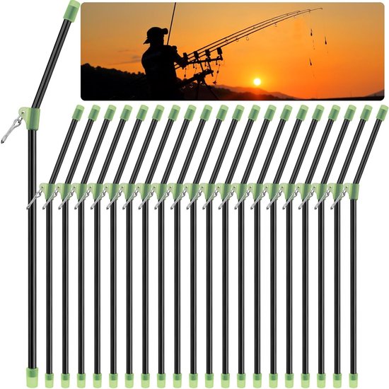 20 Stuks Anti Tangle Haken voor Vissen - 20cm PVC Balansconnectoren voor Zeevisserij en Voerhengels