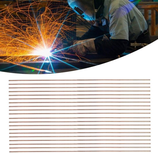 20 Stuks Flessen Soldering Draad, Ronde Fosfor Koper Lood Draad voor Lastechniek en Koeltechniek