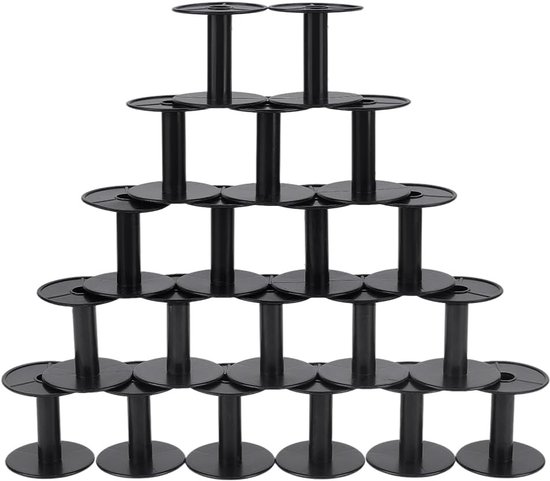20 stuks kleine lege spoelen voor garen, weven, borduren en knutselen - 2,2 x 2,4 inch, ideaal voor creatief gebruik