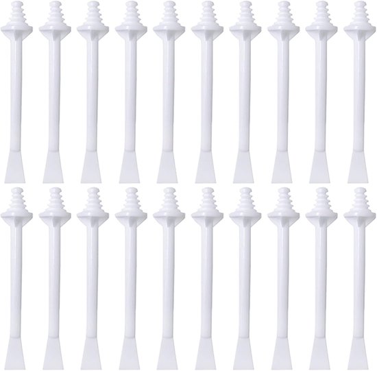 20 stuks neuswax-applicatoren, dubbelzijdige neuswaxstaafjes, staafjes voor neuswas, voor het reinigen van de neusgaten en voor het verwijderen van de neus