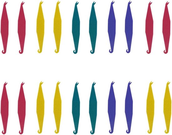20 Stuks Orthodontische Elastische Haken voor Beugels - Elastische Koorden en Aanpassers in Diverse Kleuren