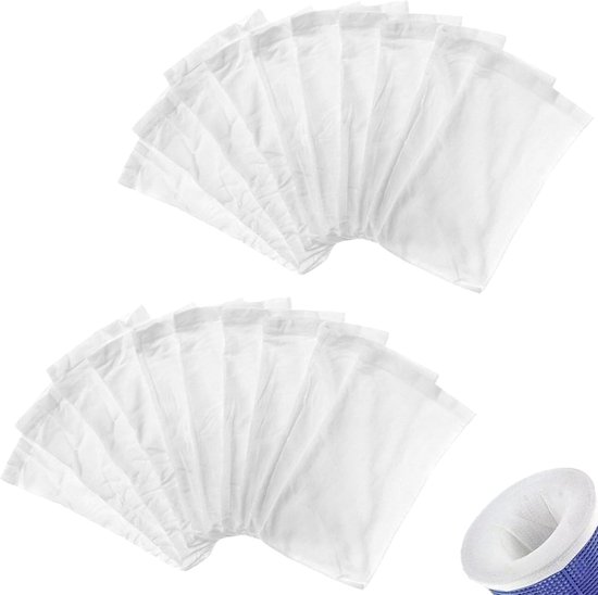 20 stuks skimmer sokken, filtersokken, skimmer sokken voor zwembad, skimmernet voor filtermand, skimmer mand, zwembad, herbruikbaar, skimmernet, zwembadzeef, skimmer filtersokken, filterkous
