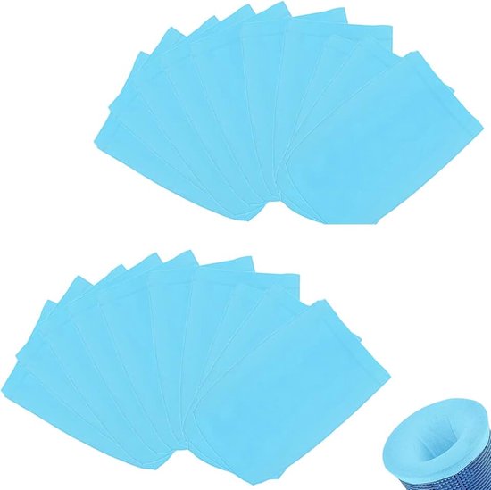 20 stuks skimmer sokken, filtersokken skimmer sokken voor zwembad, skimmernet voor filtermand skimmermand Piscine herbruikbaar, skimmernet, zwembadzeef, skimmer filtersokken, filterkousen