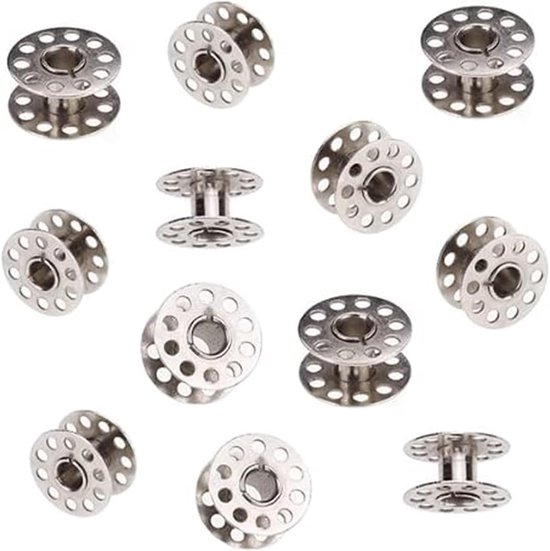 20 stuks spoel naaimachine leeg, spoelen metalen garenspoel