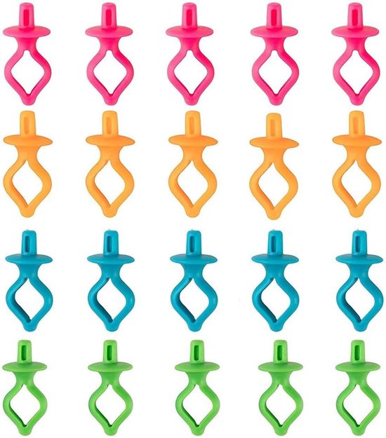 20 stuks Spoel Vaste clip-onderdraad, Onderdraadhouders Spoelhouder, Bobbin Holders Clips Clamps,Siliconen Spoel Houder Klem Clips,Naaigereedschap Machine Accessoires voor Naaimachine,Gemengde Kleur