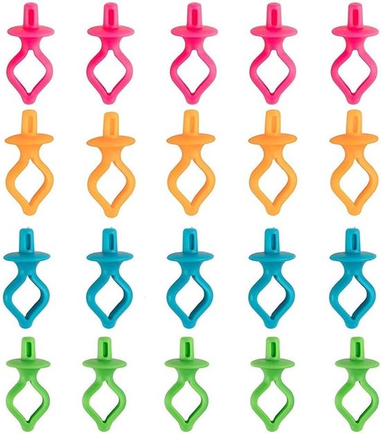20 Stuks Spool Clips voor Onderdraden, Silicone Bobbin Holders en Klemmen voor Naaimachines, Handige Accessoires voor Efficiënt Naaien en Organiseren van Draad van Merkloos