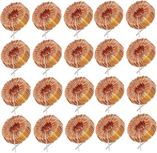 20 Stuks Toroidale Inductor Draad - Monolaag Magnetische Spoel voor PCB 5026 330UH 3A, Elektronische Componenten, Coils, Inductoren van Merkloos