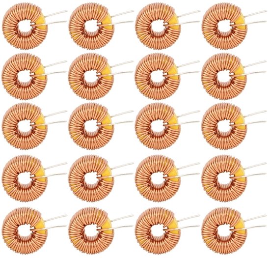 20 Stuks Toroïdale Magnetische Inductor Draad van Koper voor Circuitborden - 100UH 0.6mm, Voor Elektronische Toepassingen en DIY Projecten