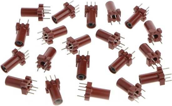 20 Stuks Verstelbare Inductor Behuizing Skelet Lege Ferrietkern zonder Inductor Spoel 25-100MHz voor Elektronica Projecten van Merkloos