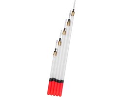 20 Stuks Vissen Dobbers in 5 Maten - Duidelijke Waggler Dobbers voor Coarse Fishing, Drijfvermogen en Precisie