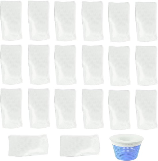 20 Stuks Zwembad Filter Beschermer, Filter Inhaak Skimmer, Zwembad Skimmer Sokken, Zwembad Filter Net, Zwembad Schoonmaak Zwembad Filter Net, voor Zwembad Pompen, Filter Mand, Whirlpools