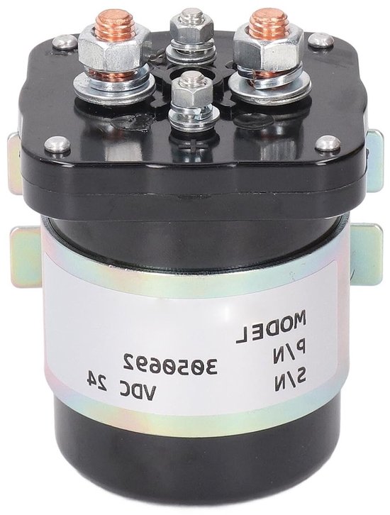 200A 24V DC relais met messing spoel en ABS behuizing voor industriële besturing en automotive elektronica van Merkloos