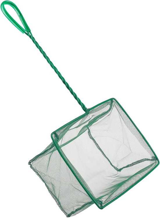 20cm Aquarium Vissen Schepnet met Fijn Gaas en 26cm Kunststof Handvat - Ideaal voor Zoetwater en Zeevisserij