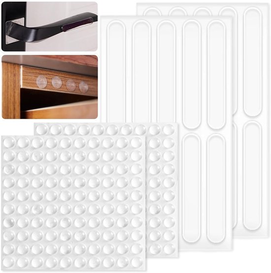 220 Stuks Transparante Silicone Meubelpads - Krassenbestendige Zelfklevende Bumperstrips en Deurstoppers voor Meubels en Kasten