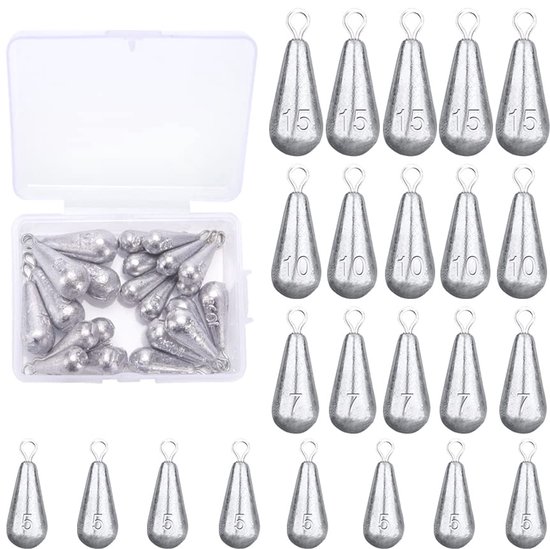 23 Stuks Waterdruppel Vistuigen Set