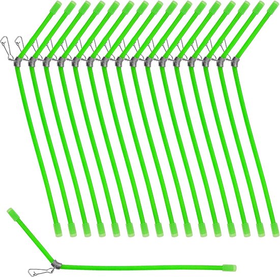 25 stuks balansconnector - zeevisserij - kunststof gebogen anti-outrigger Snap - zeevisaccessoire voor vissen van Merkloos