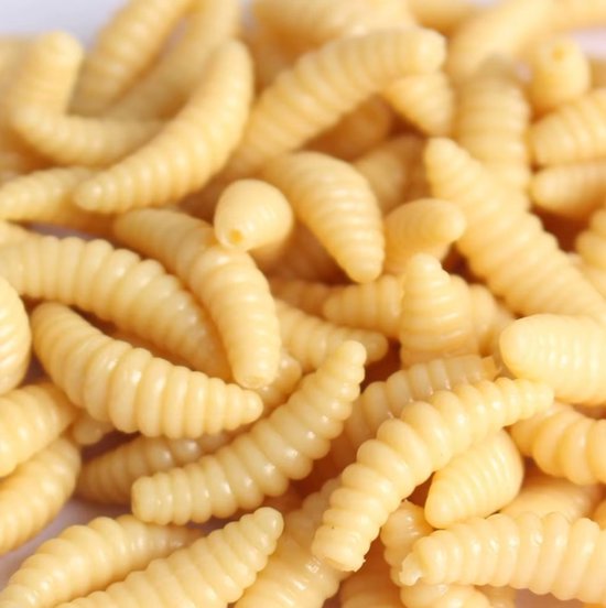 25 stuks - Imitatie grote maden licht drijvend - Baarsvissen - Nep larven - Kunstaas - Softbait - Streetfishing van Fladen Fishing