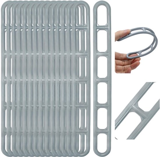 25 stuks spanelementen van kunststof voor luifels, ladderspanners voor luifel, 6 gaten, spanelementen van kunststof, spanladder voor tenten, voor parasols, caravans, dekzeilen