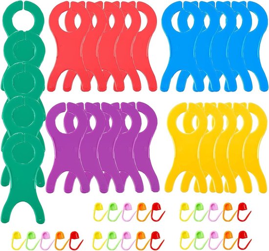 25 Stuks Spoel Draadplaten van Plastic voor Borduren + 25 Stuks Lock Markers voor Kruissteken