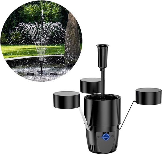 2.500 - Drijvende Skimmer voor in Vijver - Met Fontein Set