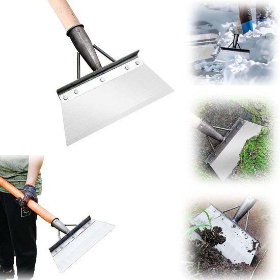 27 cm reinigingsschep, 1 stuk, multifunctionele reinigingsschep, high mangaanstaal, multifunctionele tuinschep, schop voor de tuin, onkruid, tuin, reinigingsschep, tuinprofessional