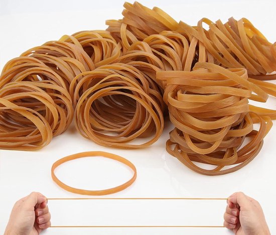 280 Stuks Elastische Rubber Bands - 60mm x 5mm - Sterke, Duurzame Rekbanden voor Thuis, School en Kantoor Accessoires