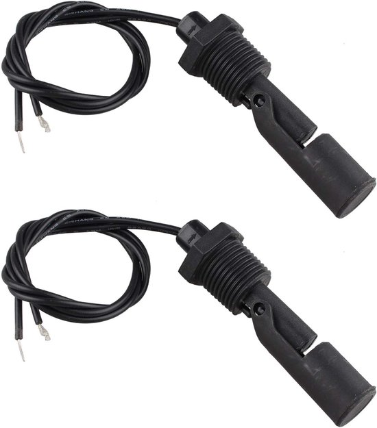 2PCS PP Side Mount Floating Switch Low Pressure Water Level Sensor Float Switches for Water Purifier (Black) - ShopVlot