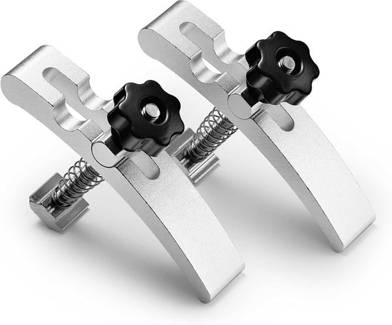 2Pcs T-Track Hold Down Clamp Kit, voor hout metaalbewerking, voor Mdf