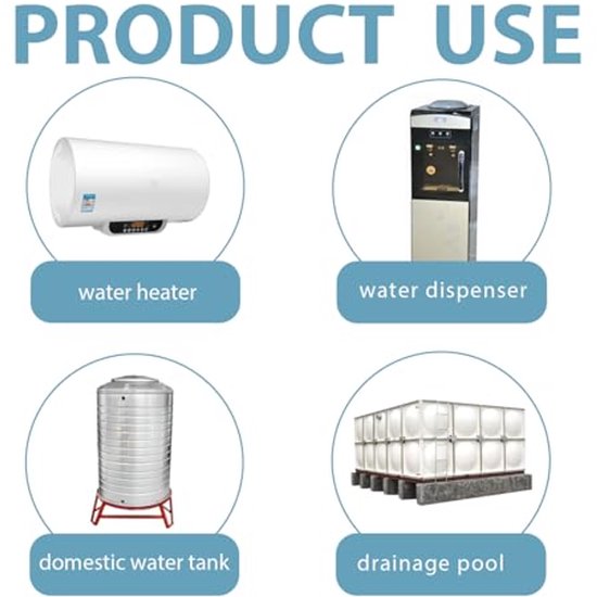 2pcs Vertical Float Switch, Water Level Sensor, Blue Float Level, Liquid Controller 10W 52mm for Hydroponics, Gardening, Aquariums, Pool Tanks van Merkloos