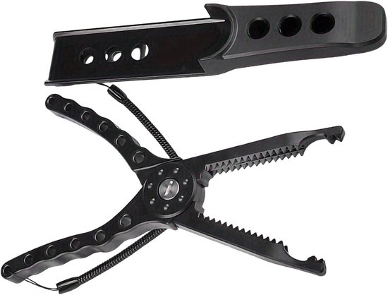 2pcs Vistang met grip, gereedschap voor het verwijderen van vishaken, vislipgrijper, vislichaamklemmen met antisliphandgreep en koord (2 stuks) van Merkloos