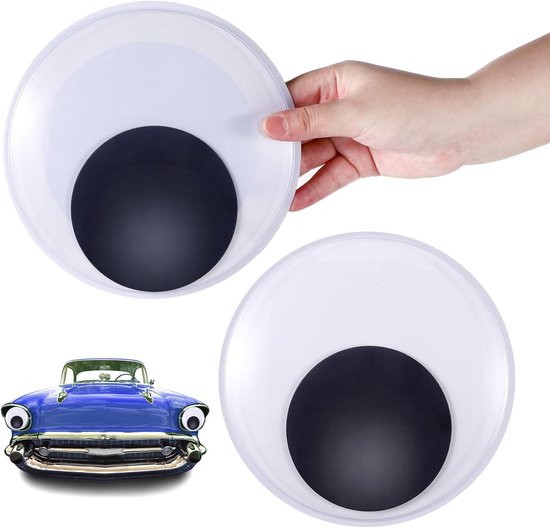 2szt Duze Oczy Googly Magnetyczne, 18cm Gigantyczne Poruszajace Sie