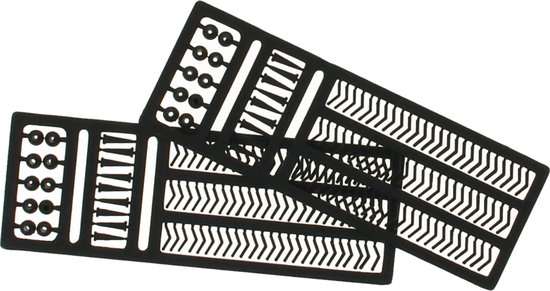 2x boilie - frame - stoppers - boiliestoppers - boilie - hair - rig - zwart van Merkloos