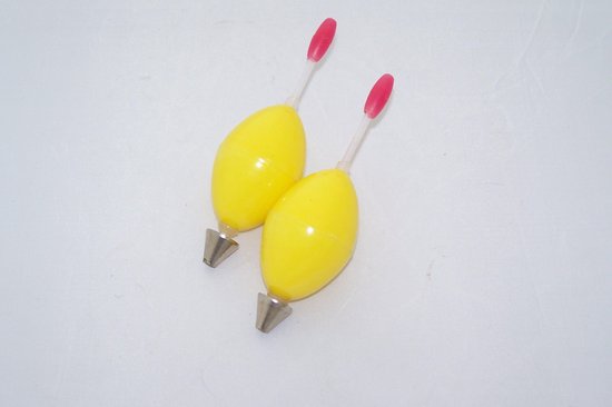 2x Dobber - schuifdobber - bol L geel van Zebco