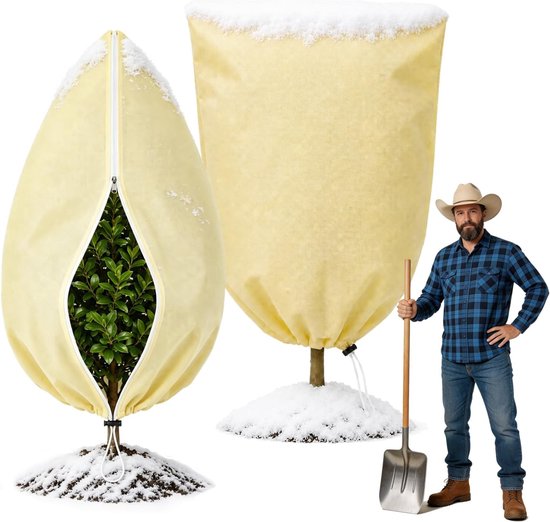 2x Winterbescherming voor planten, vorstschutz voor potplanten
