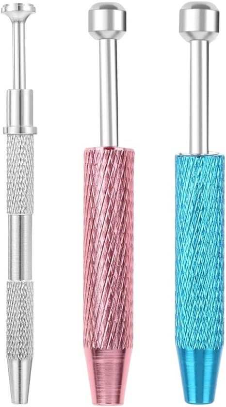 3-delige piercingset met vier klauwen grijpsysteem, precisiegereedschap voor het openen en wisselen, piercingaccessoires, kleine onderdelen tang voor het maken van sieraden