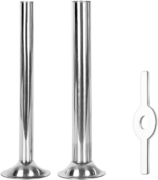3-delige Set voor Worstvullen met RVS Tubes voor Vleesmolen - Ideaal voor Thuis Koken, BBQ en Vleesbereiding