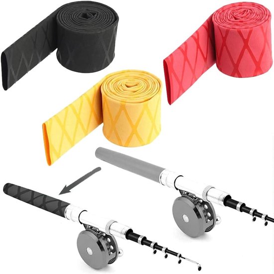 3-delige warm krimpkous voor hengels, niet-slip krimpkous 30mm voor betere grip en bescherming