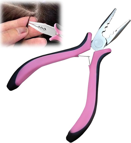 3-Hole Haarextensions Clip - RVS Mini Tool - Innovatief 3-gats ontwerp - Eenvoudig aanbrengen en verwijderen - ShopVlot
