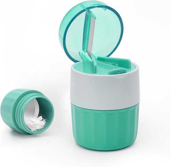3-in-1 Tablet Crusher met Depot Compartment, RVS Maalkop, Medicijnen Snijder en Poeder Molen voor Multi-Functioneel Gebruik van Merkloos
