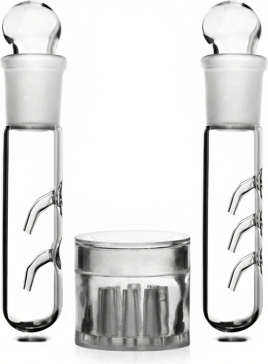 3 Pcs Planaria Trap, 2 Gat 3 Gat Glas Planaria Trap 8 Gaten Acryl Val voor Aquarium Aquarium