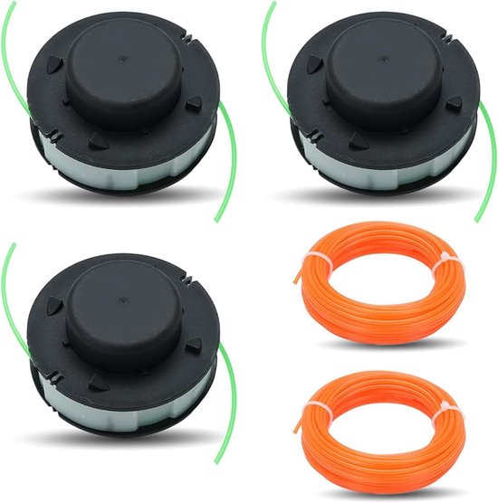 3 stuks 2-2 trimmerkop voor Stihl AutoCut 2-2 FSA 56 trimmer, met maaidraad, vervanging OEM Autocut 2-2,4008 710 4302 40087104302