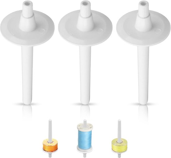 3 stuks draadklospen, universele kunststof klospen, huishoudelijke naaimachine, vervangende kloshouder, extra klospen voor de meeste naaimachines