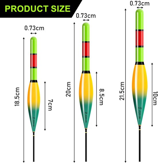 3 Stuks LED Vlotters voor Hoogwaardige Visaccessoires - Slimme LED Vlotters met CR425 Batterij voor Efficiënt Vissen