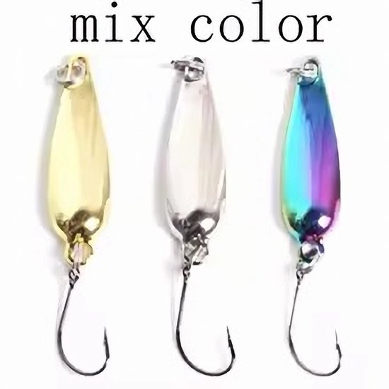 3 stuks Lokken Spoonbait Spinners Lepel 1-7g Spoel Kunstmatige/Harde Aas Pailletten voor Karper Visgerei/Wobblers