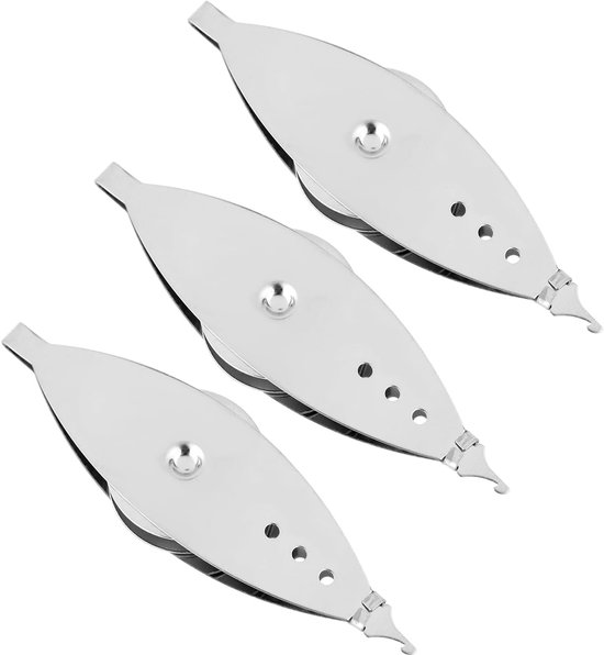 3 Stuks Naaldenspoeltjes voor Beginners met Spoel, Premium Metaal Frivoliteitenspoeltje Brei- en Naaiaccessoires Huishoudelijk Gebruik voor het Maken van Vintage Kant en Doe-Het-Zelfprojecten